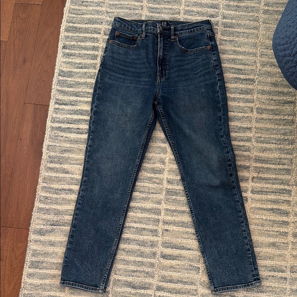 GAP Women's Straight Leg Jeans - Dark Blue